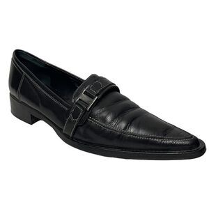 GORTZ SHOES Leather Pointed Toe Loafers 38